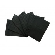 Vienkartinės impregnuotos servetėlės juodos 125vnt