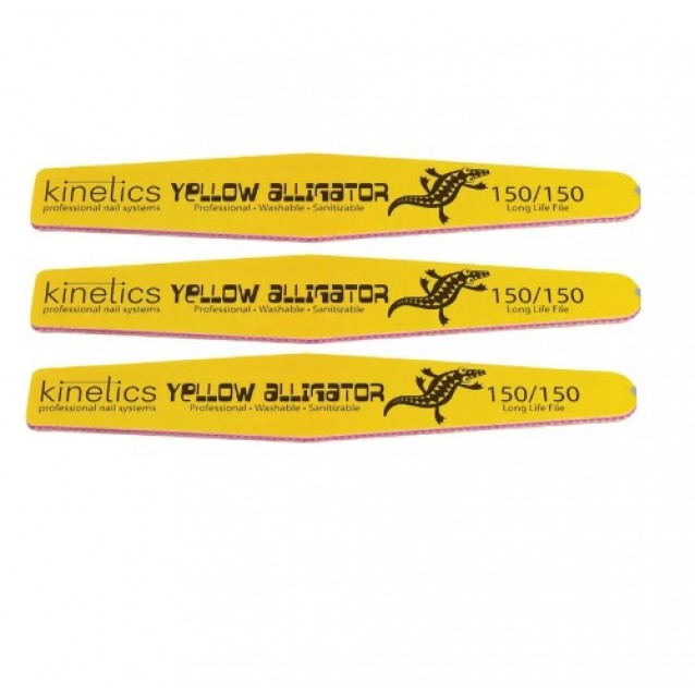 Dildė nagams Kinetics Yellow Alligator 150/150 3vnt