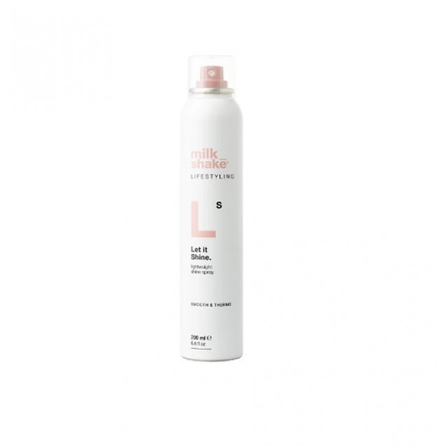 Milk shake LET IT SHINE minkštinamasis ir žvilgesio suteikiantis purškiklis 200ml